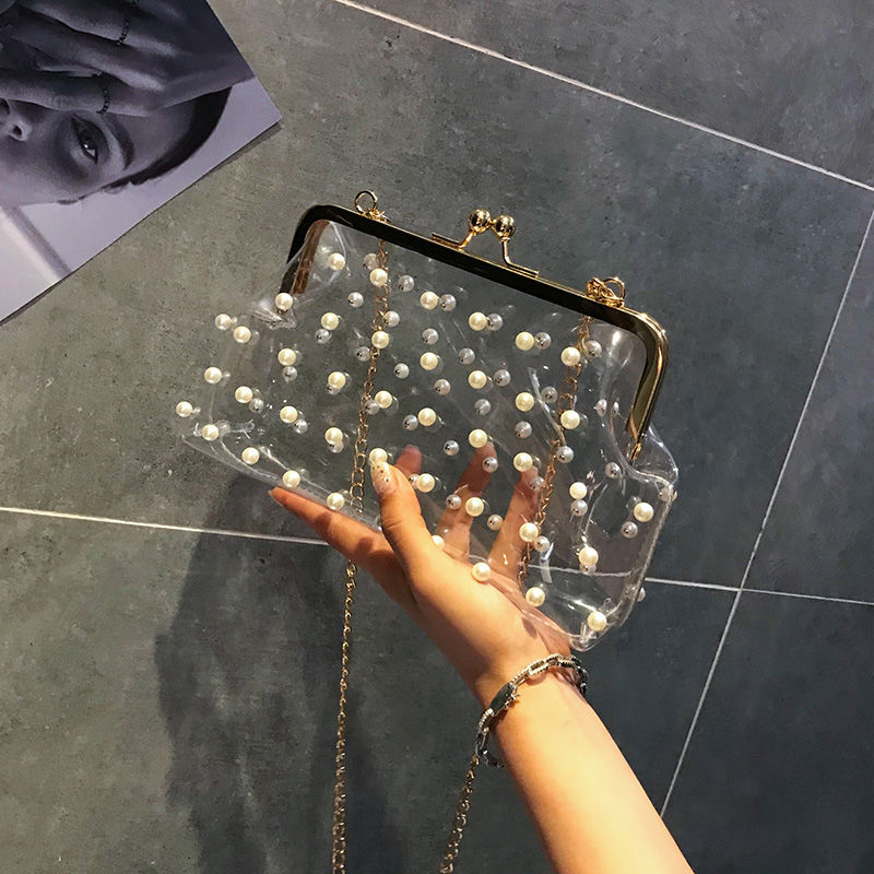 Women's Pearl Chain Shoulder Bag