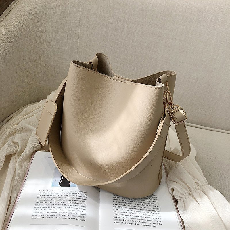 Leather Women's Bucket Bag