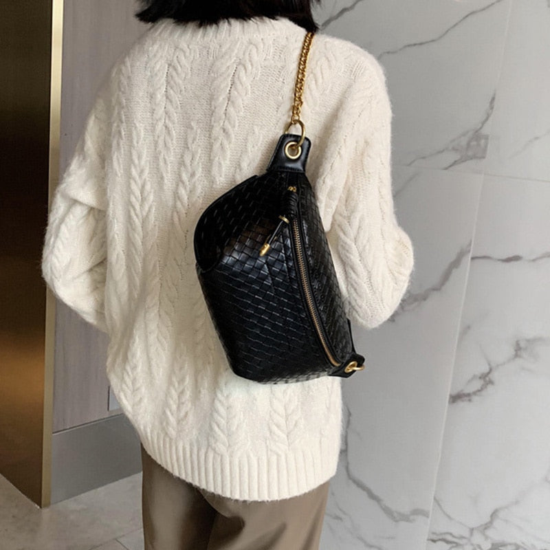 Chain Crossbody Chest Bag