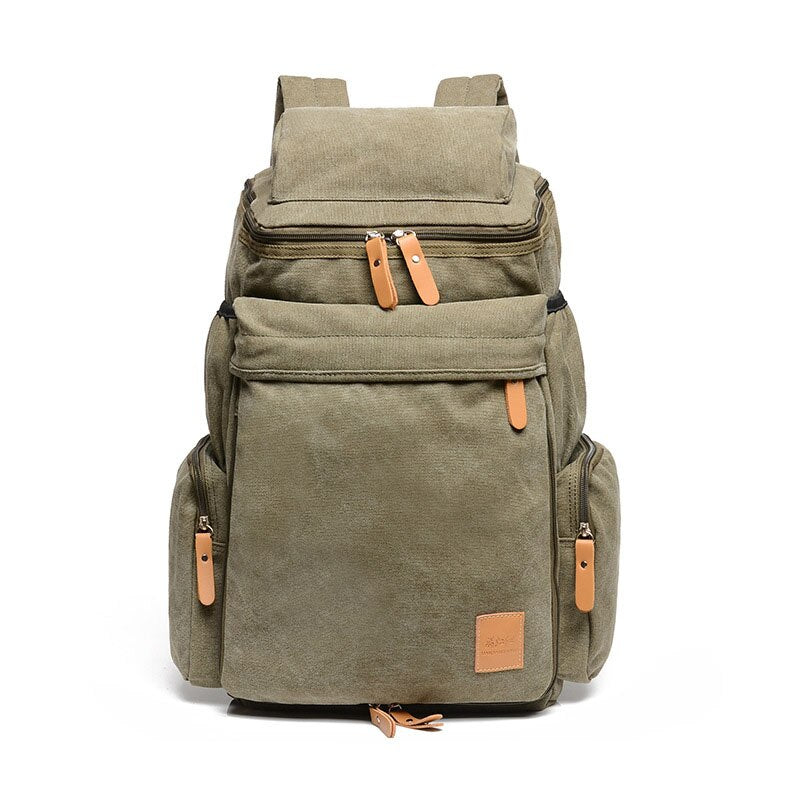 Wellvo Top Quality Canvas Large Capacity Travel Backpacks Men Casual Bag Casual Bucket Bags For Travel Bags XA25ZC