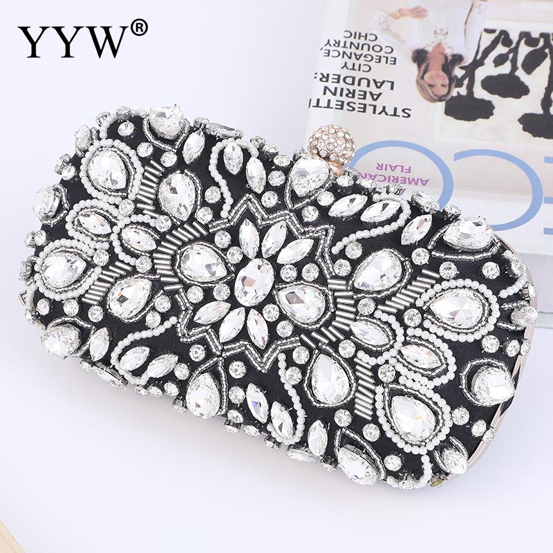 Women's Crystal Pearl Clutch