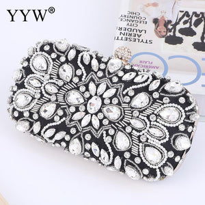 Women's Crystal Pearl Clutch