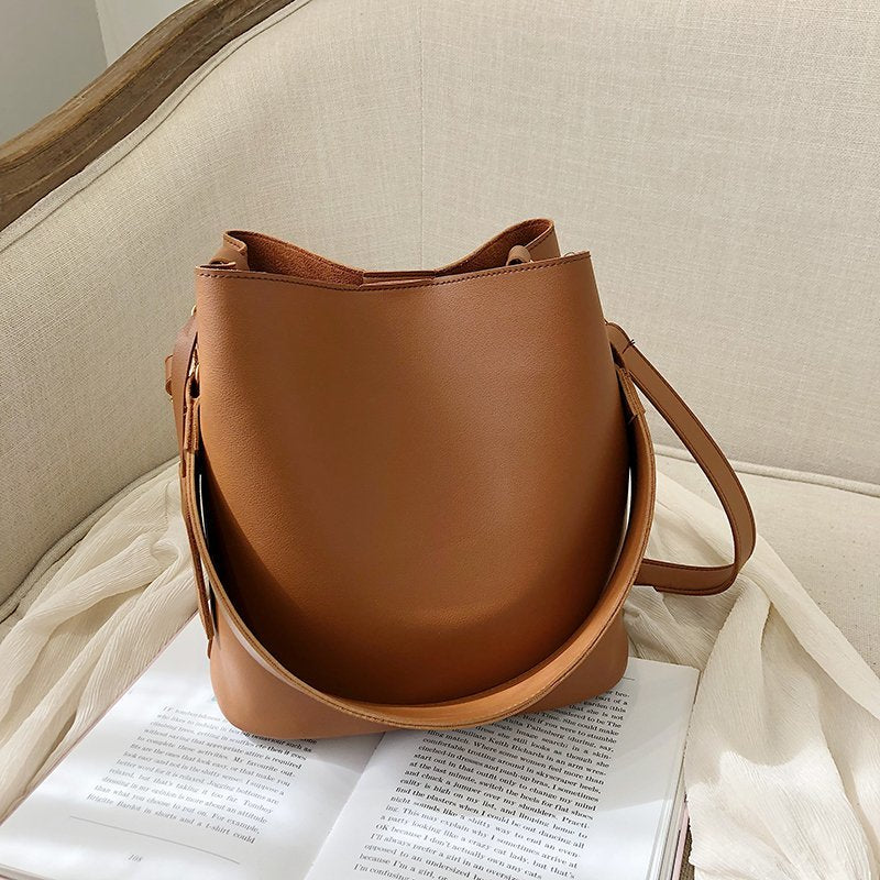 Leather Women's Bucket Bag