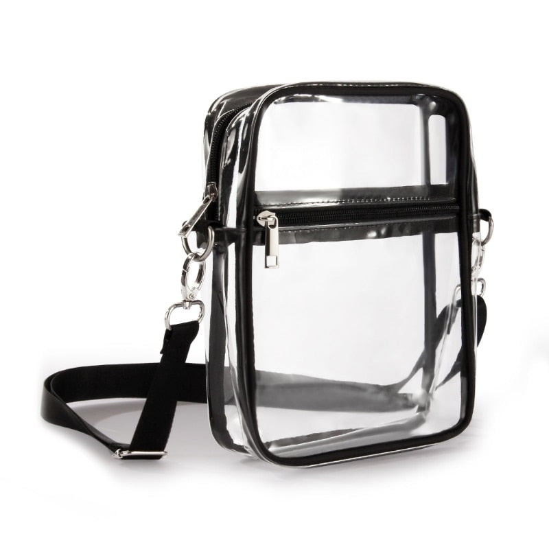 Clear Crossbody Bag with Removable Strap - Stadium Approved