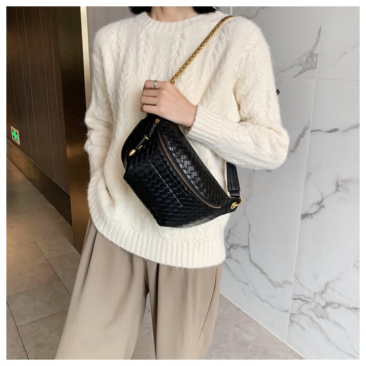 Chain Crossbody Chest Bag