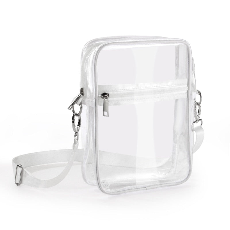 Clear Crossbody Bag with Removable Strap - Stadium Approved