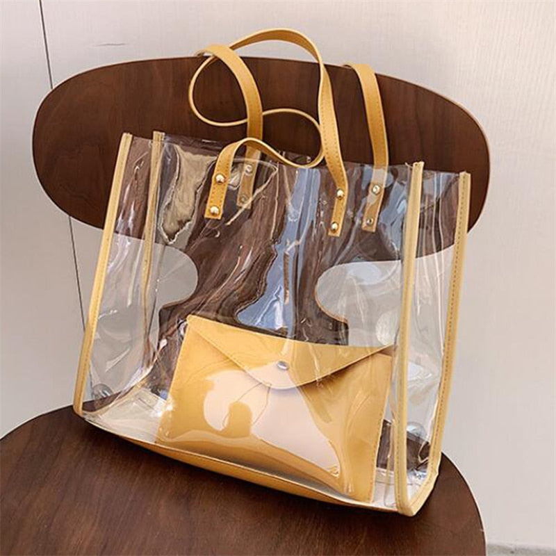 Transparent 2pc Tote Bag