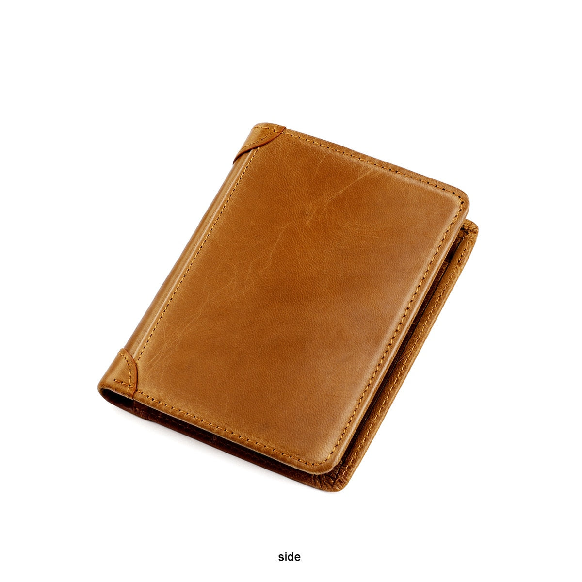 Classic Vertical Men's Wallet - Vintage Genuine Leather