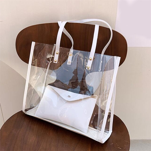Transparent 2pc Tote Bag