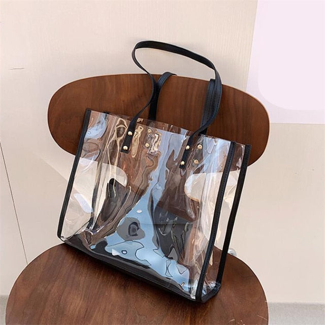 Transparent 2pc Tote Bag