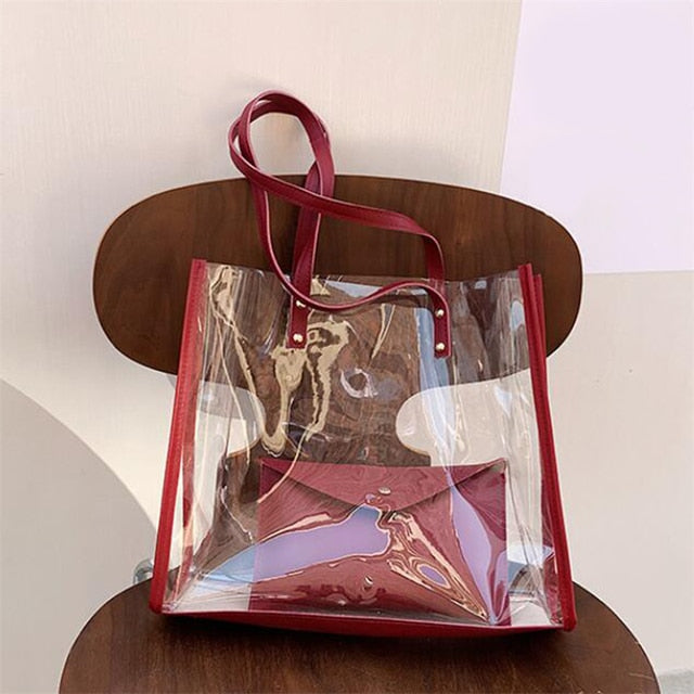 Transparent 2pc Tote Bag