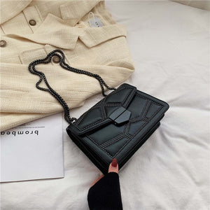 Leather Luxury Shoulder Handbag with Chain